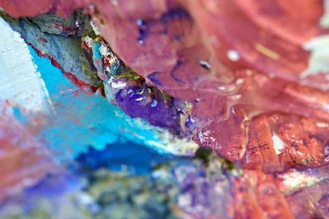 Abstract texture with random color spots and smears Foto stock