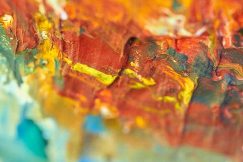 Abstract texture with random color spots and smears Foto stock