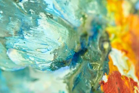 Abstract texture with random color spots and smears 库存照片