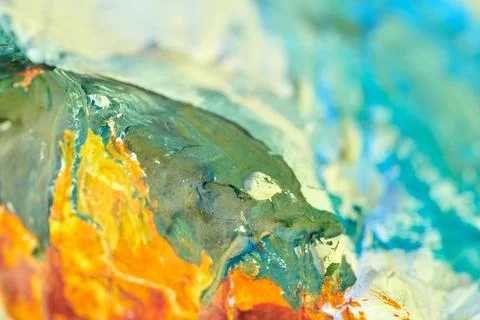 Abstract texture with random color spots and smears Foto stock