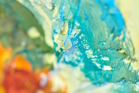 Abstract texture with random color spots and smears Stock-Fotos