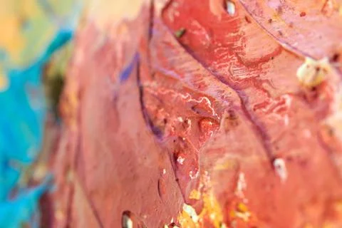 Abstract texture with random color spots and smears 库存照片