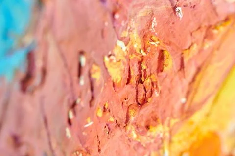 Abstract texture with random color spots and smears Foto stock