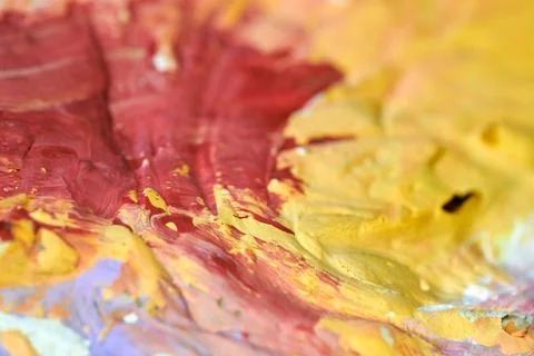 Abstract texture with random color spots and smears Stock Photos