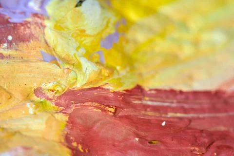 Abstract texture with random color spots and smears 库存照片