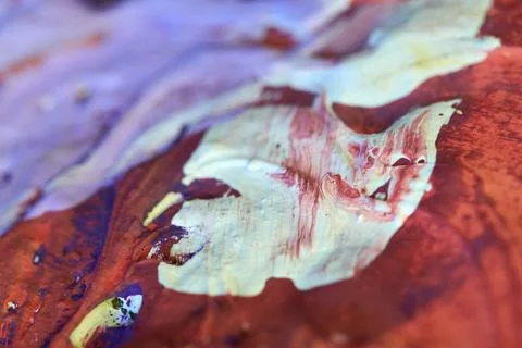 Abstract texture with random color spots and smears 库存照片