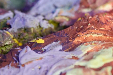 Abstract texture with random color spots and smears 库存照片