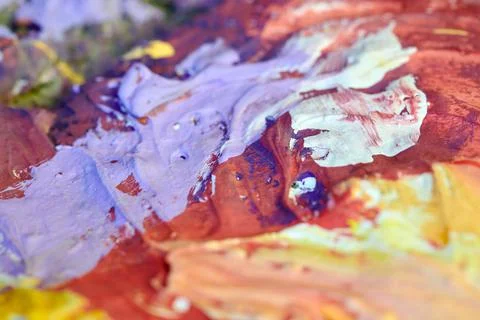 Abstract texture with random color spots and smears Stock Photos