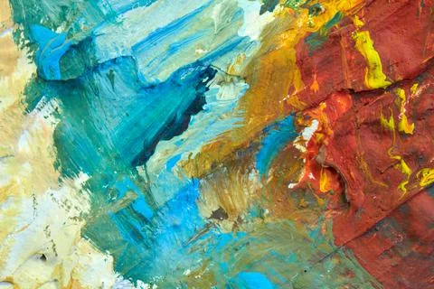 Abstract texture with random color spots and smears 写真素材
