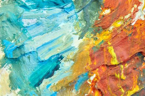 Abstract texture with random color spots and smears Foto stock