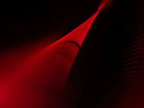 Abstract texture with a red wave in the black background with gradient effect Stock Illustration
