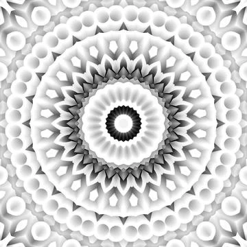 Abstract texture with round-shaped patterns and optical illusion Stock Illustration
