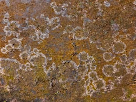 Abstract Texture of Rusty Metal Surface with Natural Oxidation and Grungy Detail Stock Photos