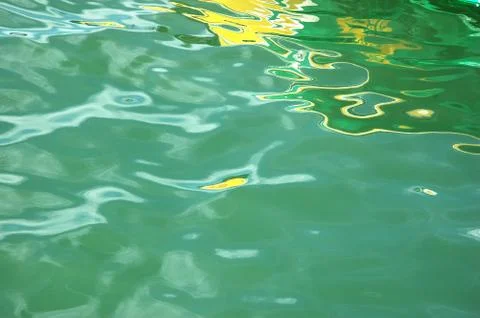 Abstract texture at sea surface Stockfoto's