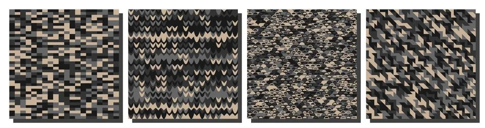 Abstract texture set background. Abstract set. Stock Illustration