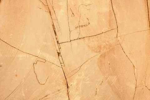 Abstract texture of smooth yellow stone, sandstone for background Stock Photos