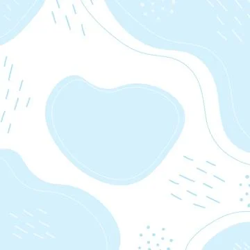 Abstract texture spots with stroke, dots and wave lines in trendy monochrome Stock Illustration