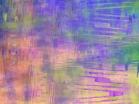 Abstract texture with spots, strokes and waves - computer generated illustration Stock Illustration