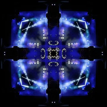 Abstract texture. Stage light and smoke on stage, lighting and spotlights Stock Photos
