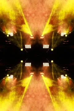 Abstract texture. Stage light and smoke on stage, lighting and spotlights Stock Photos
