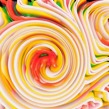 Abstract texture with swirling elements in bright colors Illustrazione stock