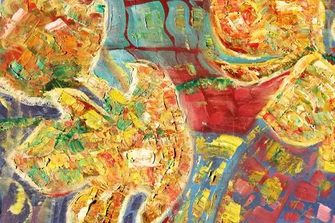 Abstract Texture Symphony: Vibrant Backgrounds for Creative Exploration Foto stock