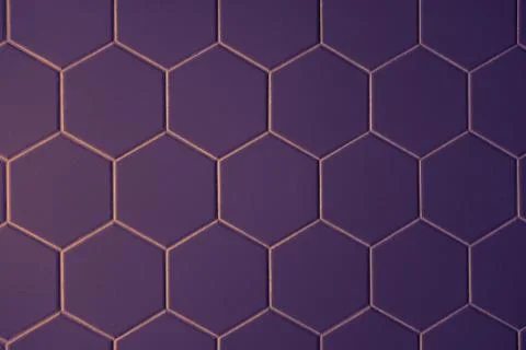 Abstract texture of tile hexagon pattern background ultraviolet Stock Photos