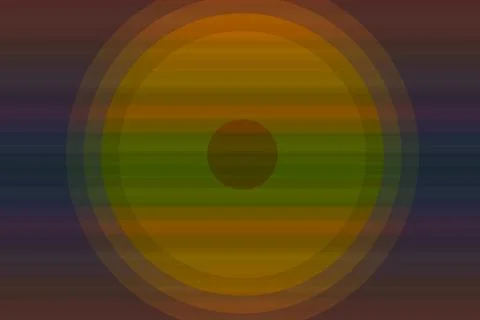 An abstract texture of transparent circle layers in yellow and blue colors on イラスト素材