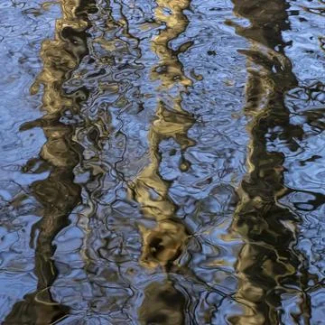Abstract texture of water reflection, background for relaxation. Stock Photos