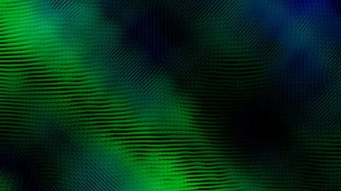 Abstract texture wave art with dynamic green pattern create a futuristic deep Stock Illustration