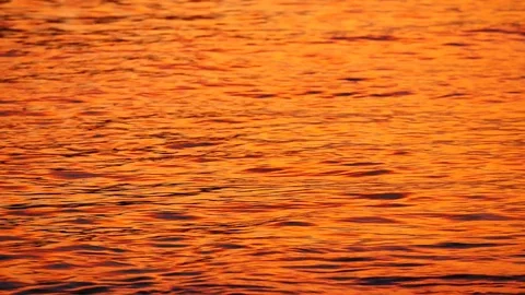 Abstract texture of wave in the sea with sunlight before sunset. Stock Footage 83473792