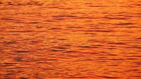 Abstract texture of wave in the sea with sunlight before sunset. Stock Footage 83473808