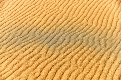 Abstract texture of waves on the surface of a sand dune Foto stock