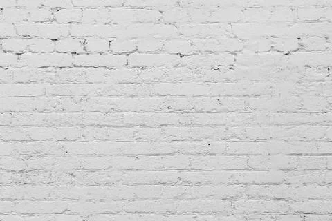 Abstract texture of white painted brick wall Stock Photos