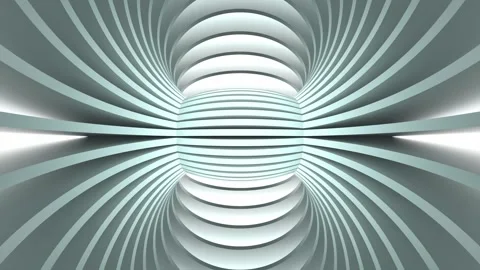 An abstract texture of white rings is moving. Stock Footage 345979458