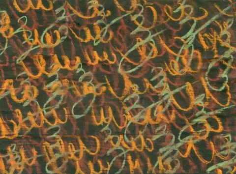 Abstract texture words. Background letters. Hand made. Diy Stock Illustration