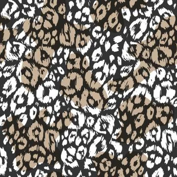 Abstract Textured animal pattern Stock Illustration