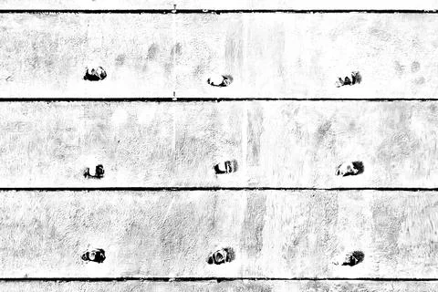 The abstract textured appearance of the surface formed by metal plates fasten Stock Illustration