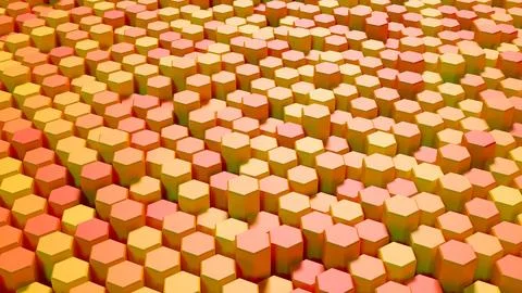 Abstract textured backdrop displaying an uneven field of orange and yellow Stock Illustration