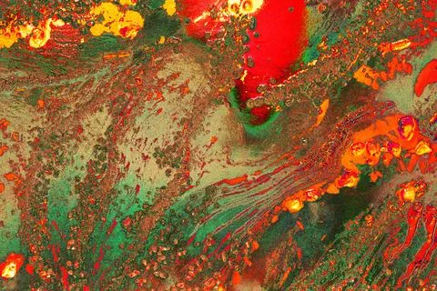 Abstract textured background, many small details, modified color scheme, 2 Stock Photos