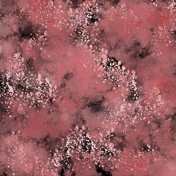 Abstract textured background with watercolor effect and splashed drops on bla Stock Photos