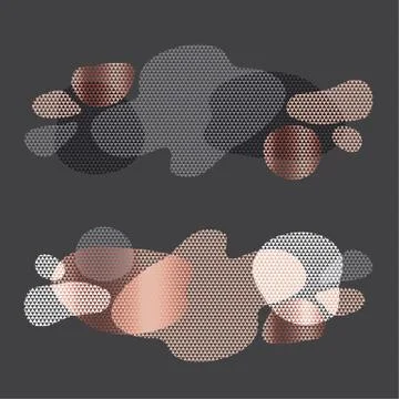Abstract textured fluid background with rose gold Illustrazione stock