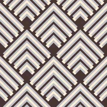 Abstract textured geometric seamless pattern. Vector. Stock Illustration