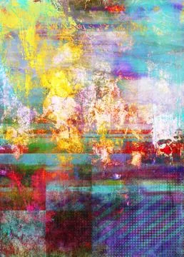 Abstract textured mixed media Stock Illustration
