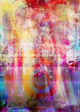 Abstract textured mixed media Stock Illustration
