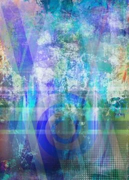 Abstract textured mixed media Stock Illustration