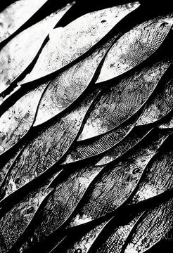 Abstract textured monochrome shield pattern Illustrazione stock