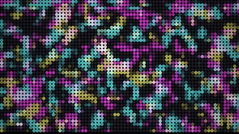 Abstract Textured Noise Pattern in Purple Teal Yellow with Black Bands Cine.. Stock Footage 340940761