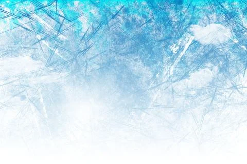 Abstract textured pattern is blending varying blue brush strokes with white Stock Photos