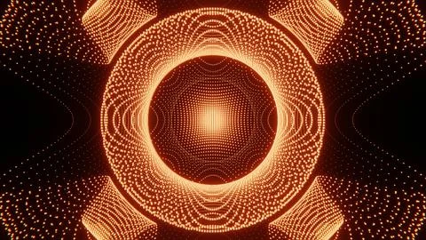 Abstract Textured Pattern in Orange and Black with Wavy Gridlines Иллюстрация